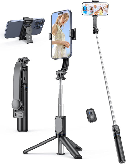 Tripode Palo Selfie Para Celular Cámara Gopro Luz Micrófono