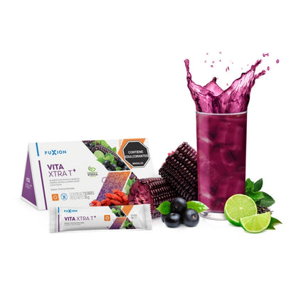 Vita Xtra T+ Fuxion Energizante Natural Con Vitaminas - 7 Sobres