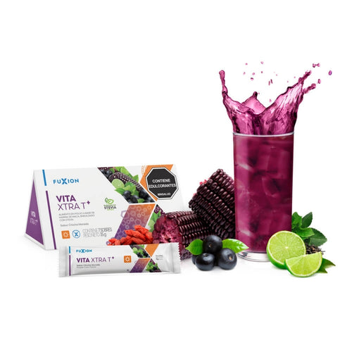 Vita Xtra T+ Fuxion Energizante Natural Con Vitaminas - 7 Sobres
