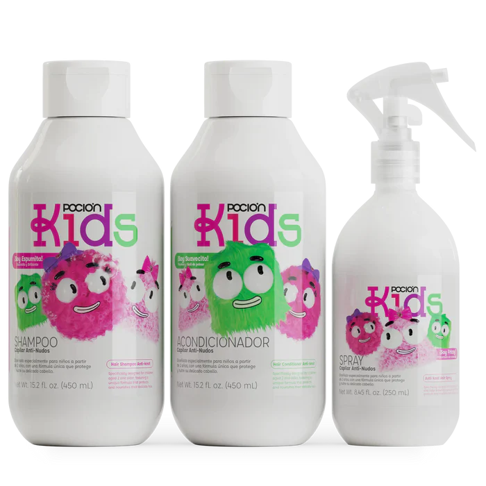 Kit Sin Enredos Cuidado Del Cabello Para Niños - Poción Kids