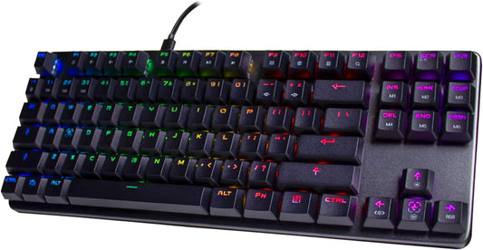 Teclado Mecanico Gaming 80% Tecware Phantom L Low Profile Teclado Negro Rgb Idioma Inglés Us Tw-kb-pl-zobr Qwerty