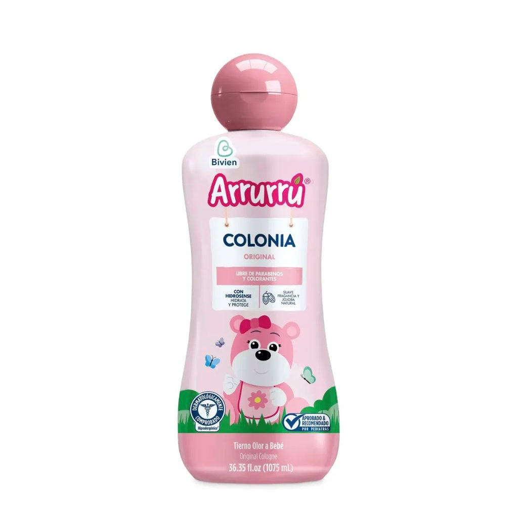 Colonia Arrurrú Para Bebés Niños Rosa 1 Litro