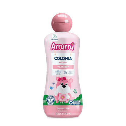 Colonia Arrurrú Para Bebés Niños Rosa 1 Litro