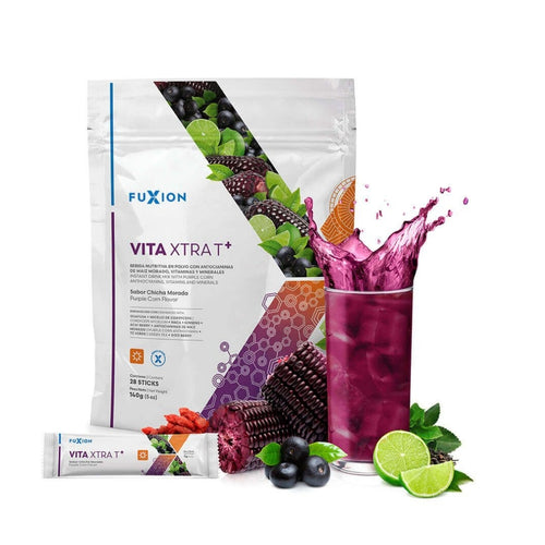 Vita Xtra T+ Fuxion Energizante Natural Con Vitaminas - 28 Sobres