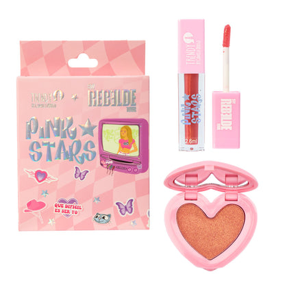 Kit Pink Stars Rubor Y Gloss Ref R1646 - Tendry