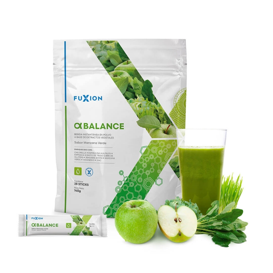 Alpha Balance Fuxion Jugo Verde En Polvo - 28 Sobres