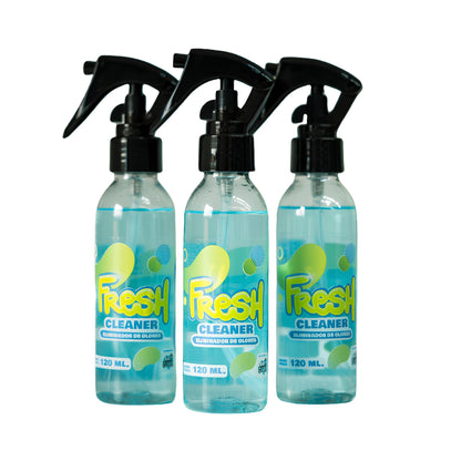 Kit x3 Spray Eliminador De Olores Fresh Cleaner Para Gorras, Zapatos, Cascos, Bolsos
