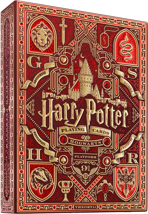 Baraja Cartas Poker Premium Edición Harry Potter Gryffindor