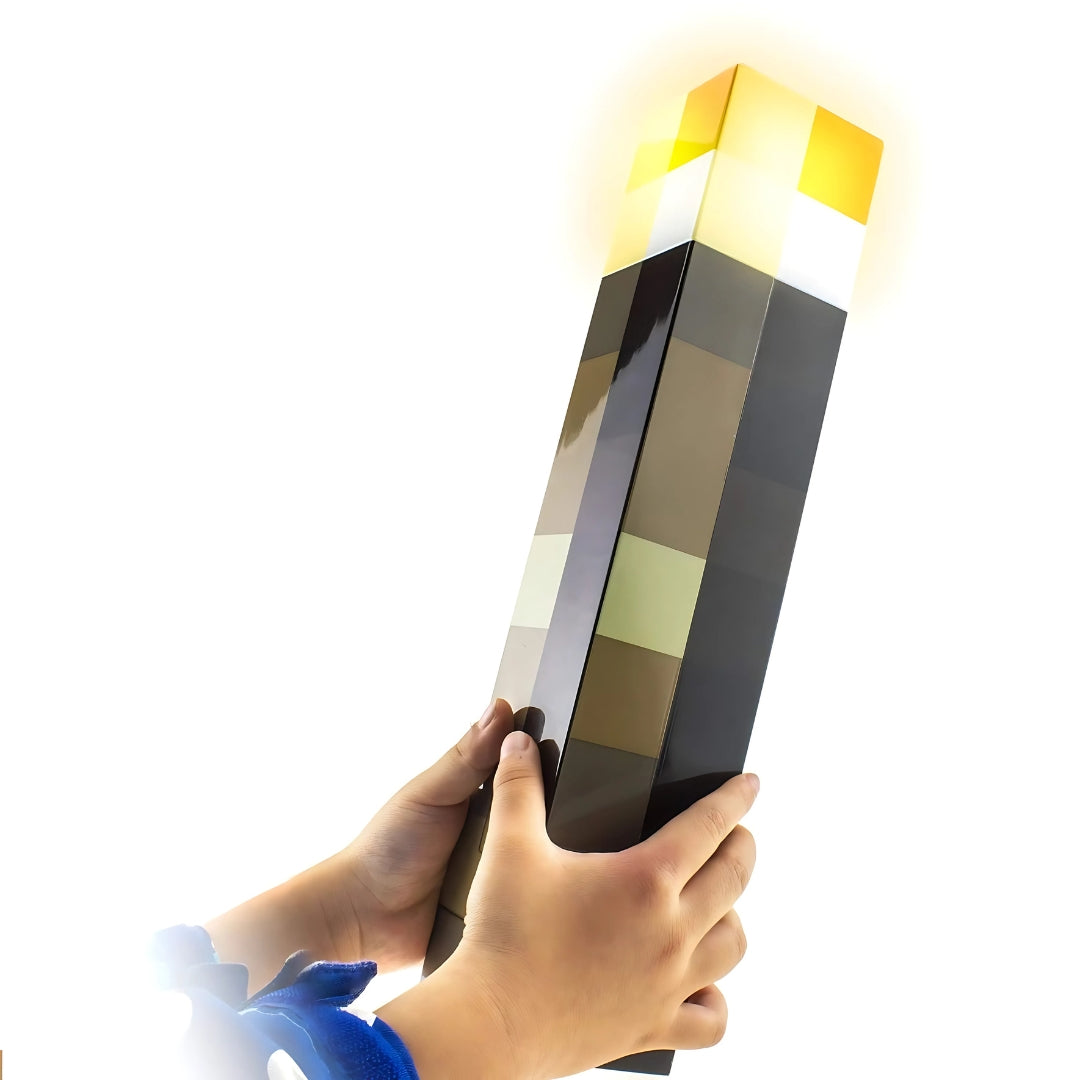 Lámpara Recargable Antorcha Minecraft Juguete Decorativo