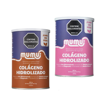Combo Besties con Colágeno Hidrolizado sabor caramelo y sabor vainilla - Mumu