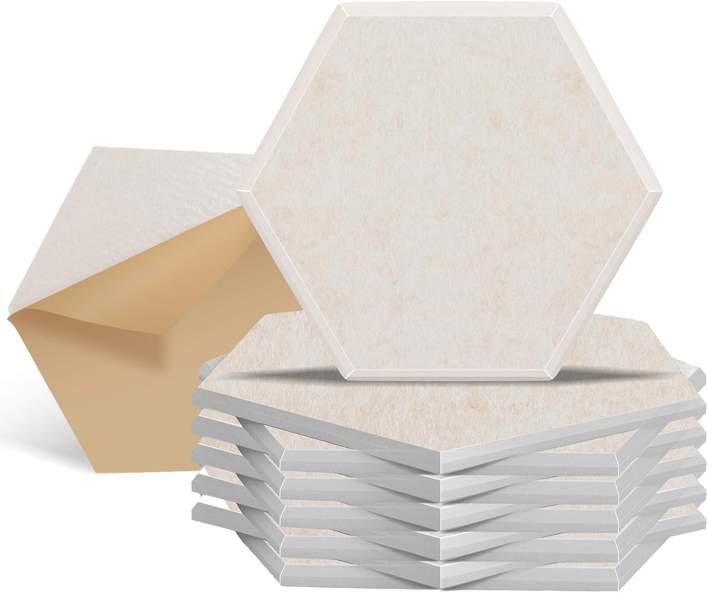 12 Paneles Hexagonal De Espuma Acústica Aislamiento Estudio