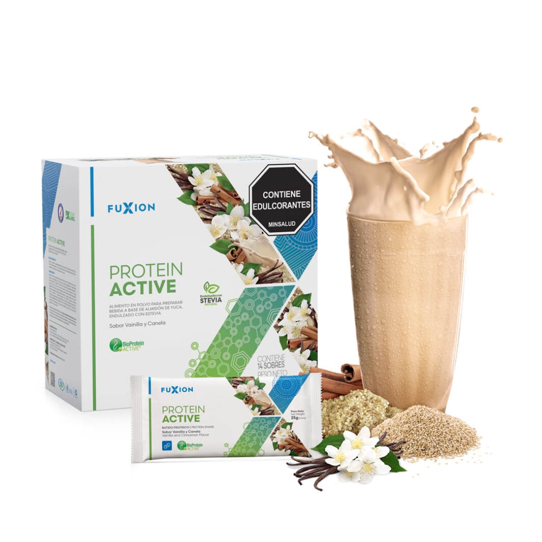 Proteína Activa Fuxion Tonifica  SaborVainilla y Canela - 14 Sobres (Copia)