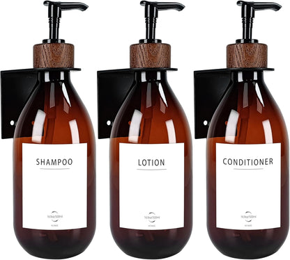 Dispensadores De Jabón Loción Champú Con Soporte Para Pared