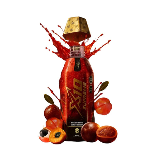 Energizante Y Potenciador Sexual X10 Supreme Para Adultos Bebida a Base de Borojó, Guaraná y Chontaduro