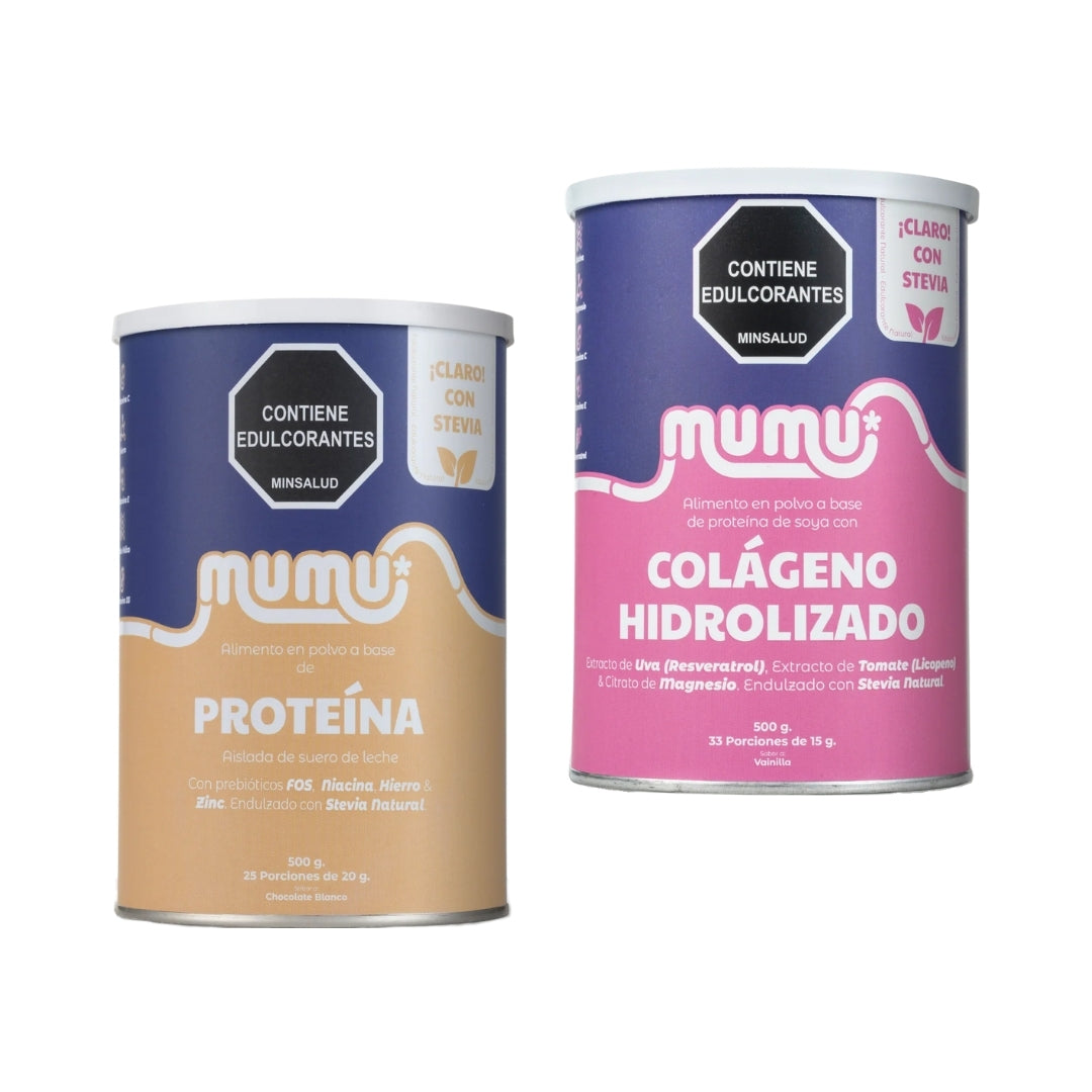 Combo Gym Kit Colágeno Hidrolizado y Proteína - Mumu
