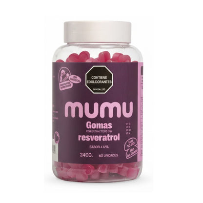 Gomas de Resveratrol 60Unds Sabor Uva -  Mumu