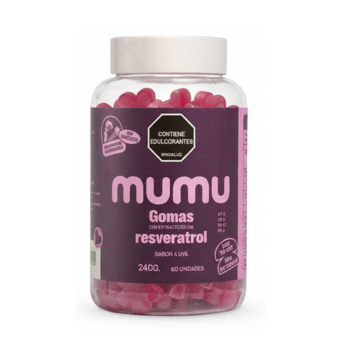 Gomas de Resveratrol 60Unds Sabor Uva -  Mumu