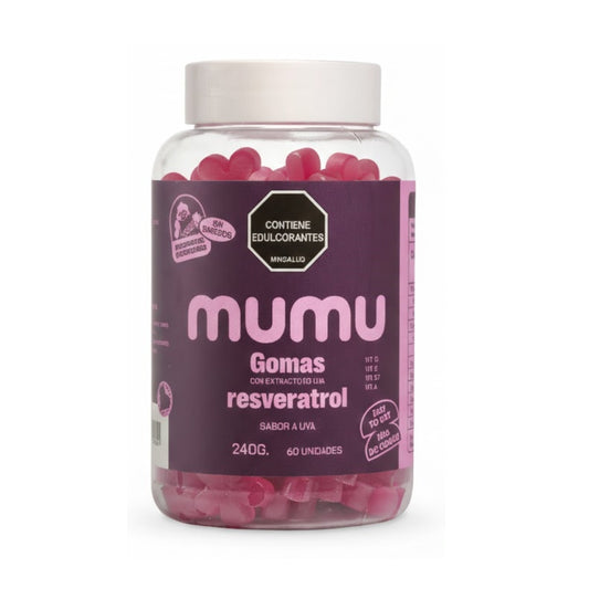 Gomas de Resveratrol 60Unds Sabor Uva -  Mumu