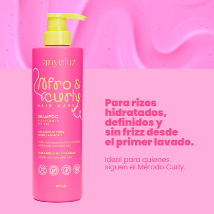 Shampoo Hidratante Para Rizos Afro & Curly - Anyeluz