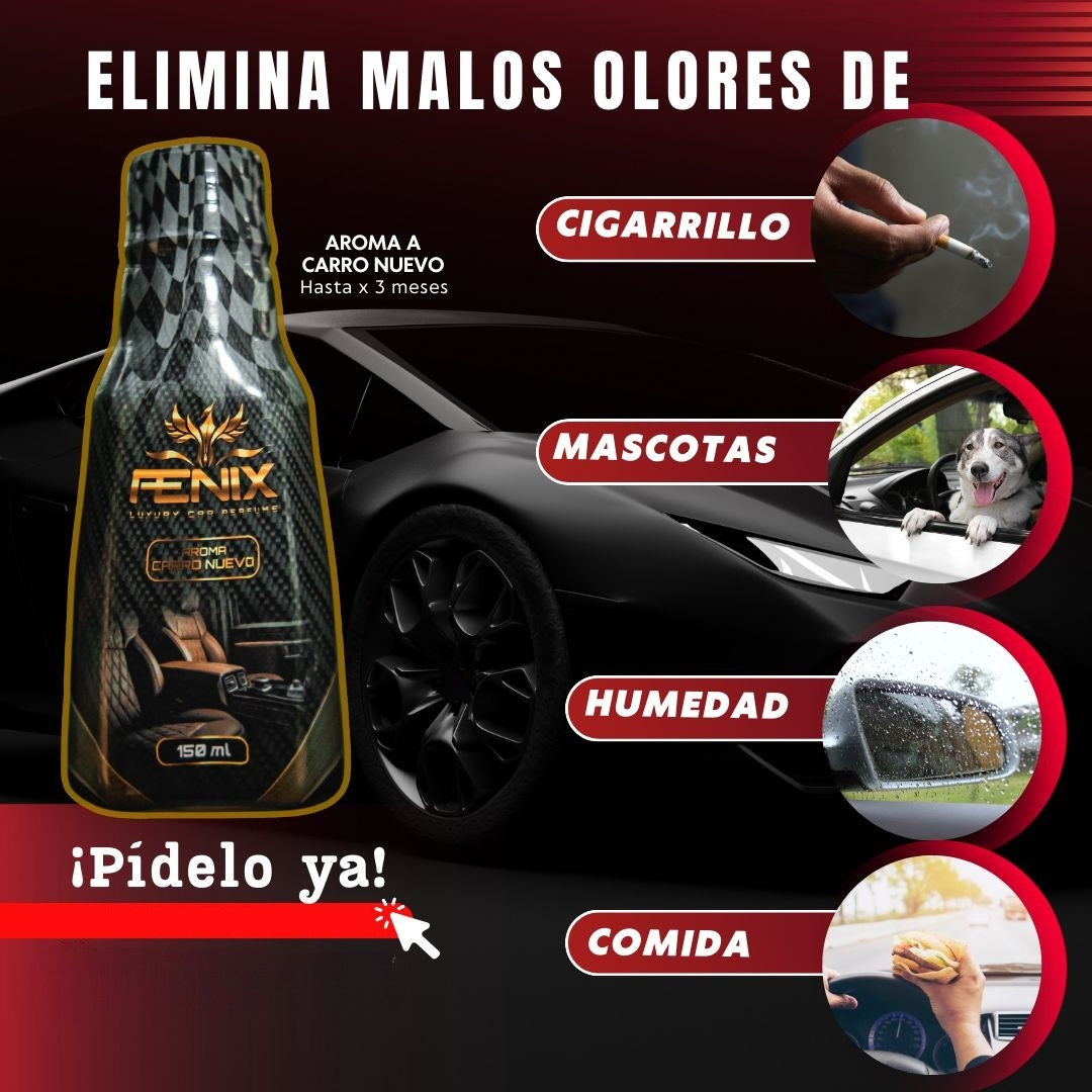 Perfume Para Carro Fenix Ambientador Premium Millonario