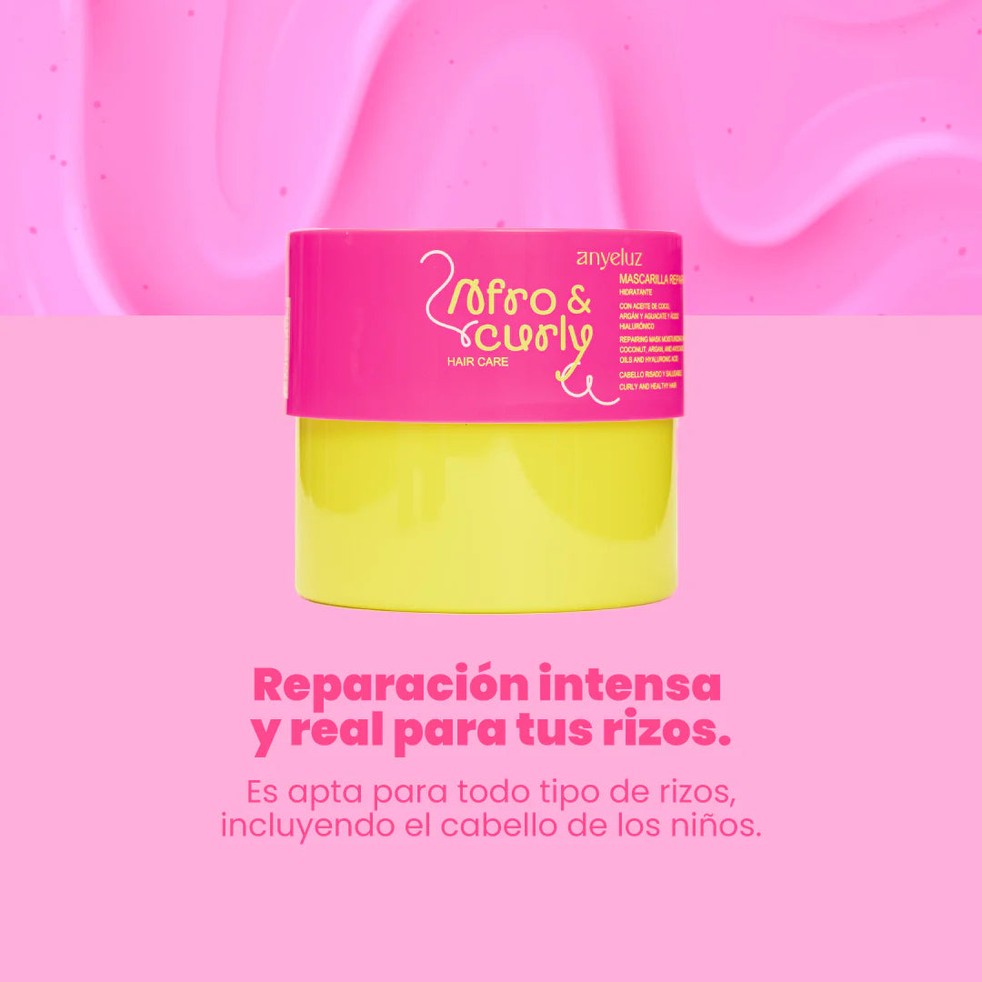 Mascarilla Reparadora Hidratante Para Rizos Afro & Curly - Anyeluz