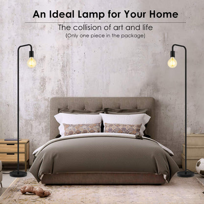 Lámpara De Pie Led Para Habitación Oficina Sala Moderna - Negra