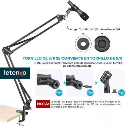 Soporte De Brazo Tijera Ajustable Neewer Nb-3 Para Micrófono