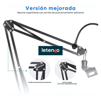 Soporte De Brazo Tijera Ajustable Neewer Nb-3 Para Micrófono