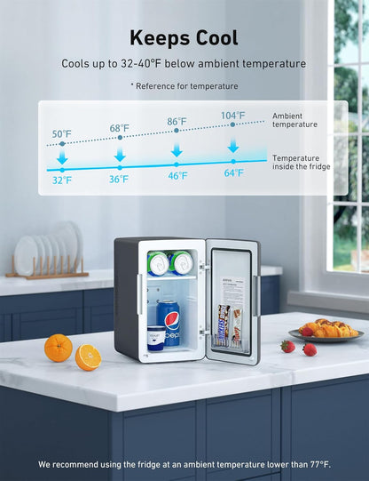 Mini Nevera Refrigerador Astroai 2.0 Maquillaje Bebidas 6 L