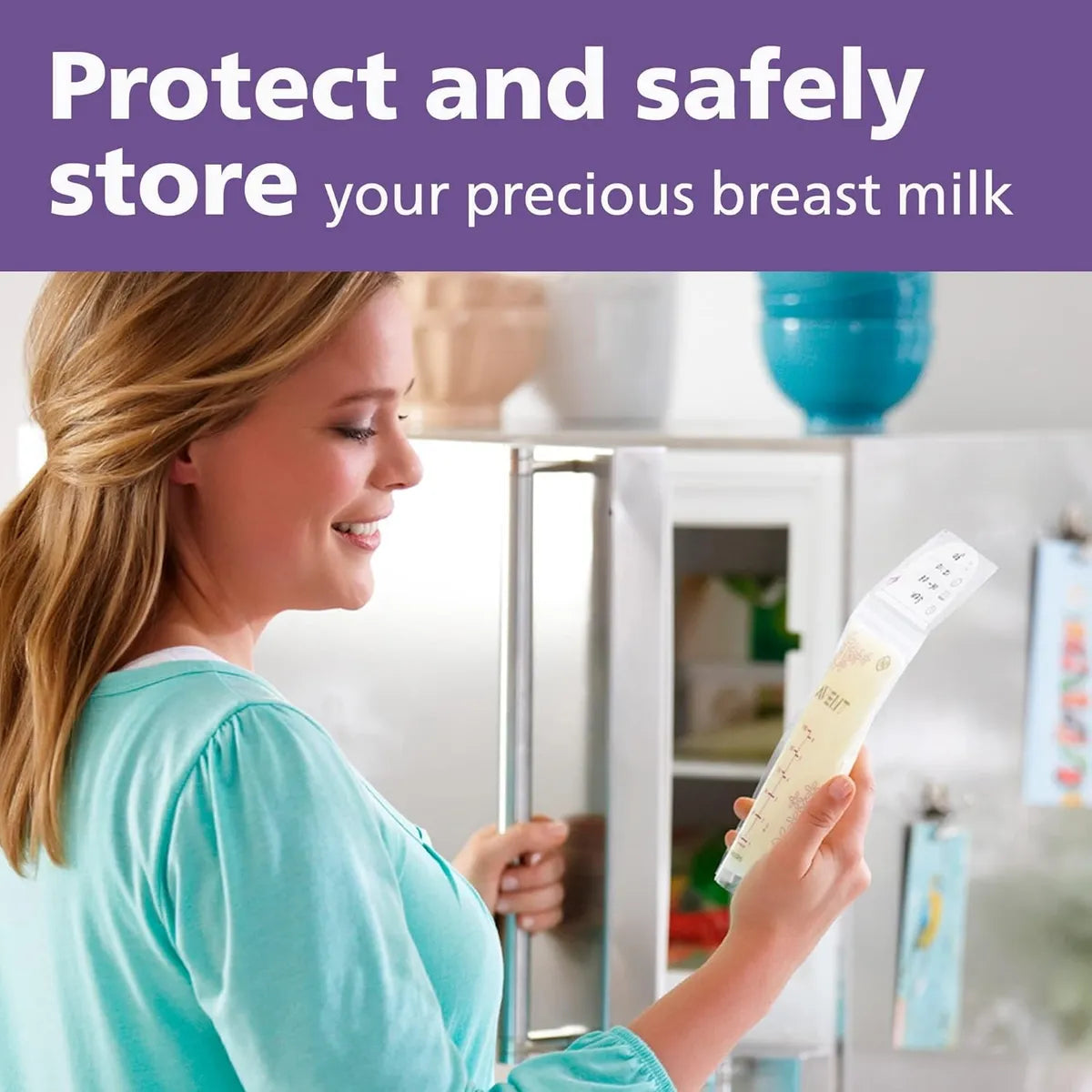 Bolsas De Almacenamiento Leche Materna Avent 6 Onzas 50 Unid