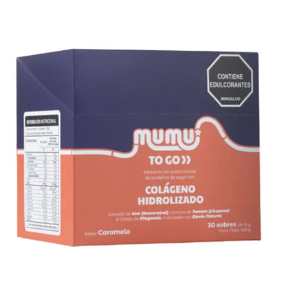 Colágeno Hidrolizado Mumu To Go Sabor Caramelo Caja 30 Sobre