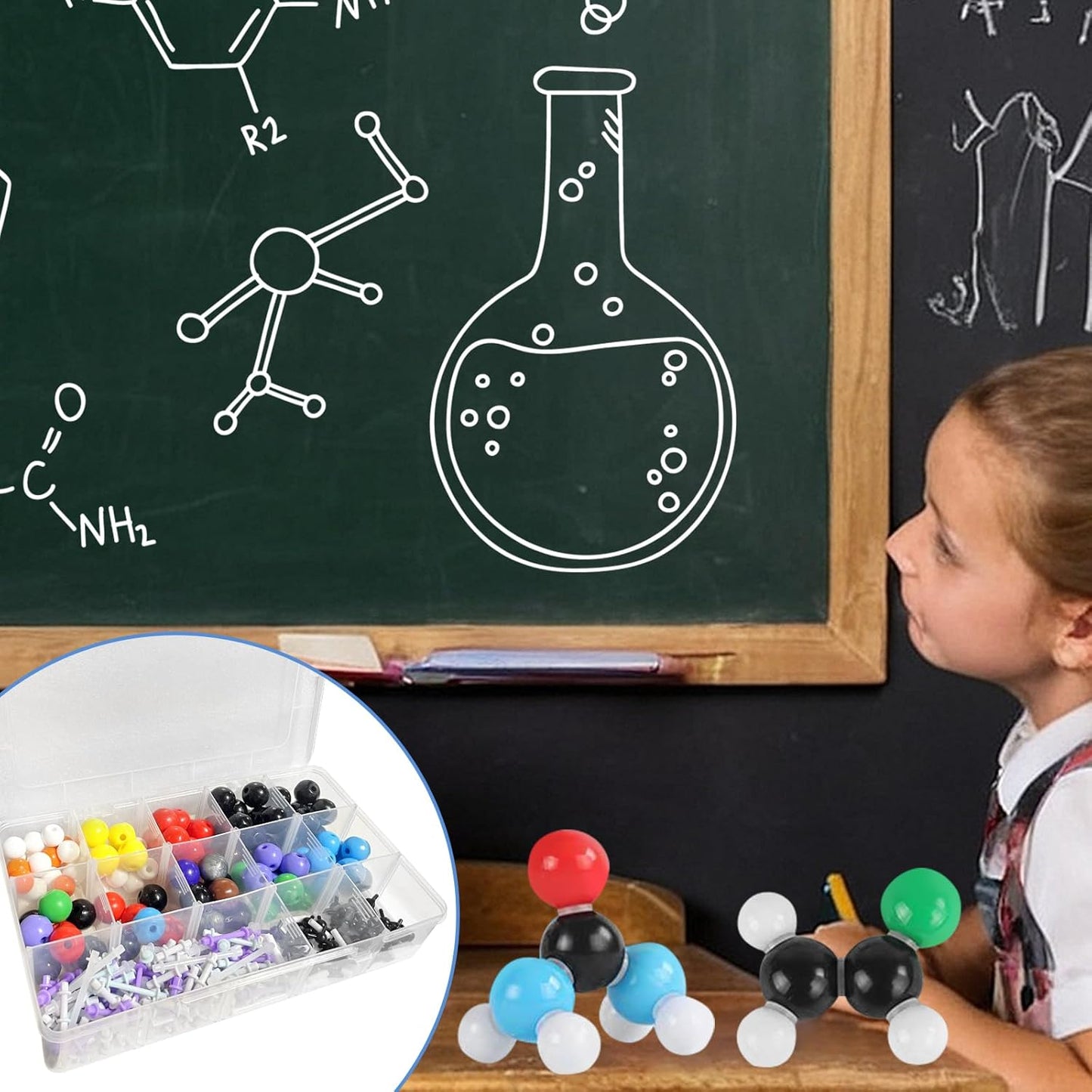 Kit Molecular De Química Orgánica Modelo Molecular 444 Pieza