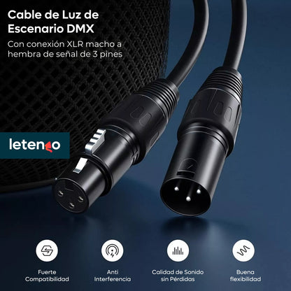 Cable De Audio Profesional Xlr De 2m Neewer Macho A Hembra