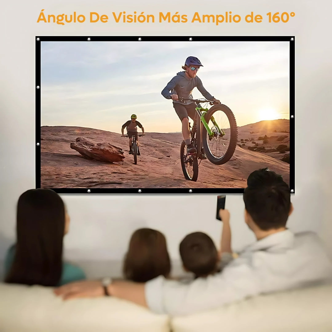 Tela Pantalla Para Proyectar Videobeam, Cine En Casa Hd 4k