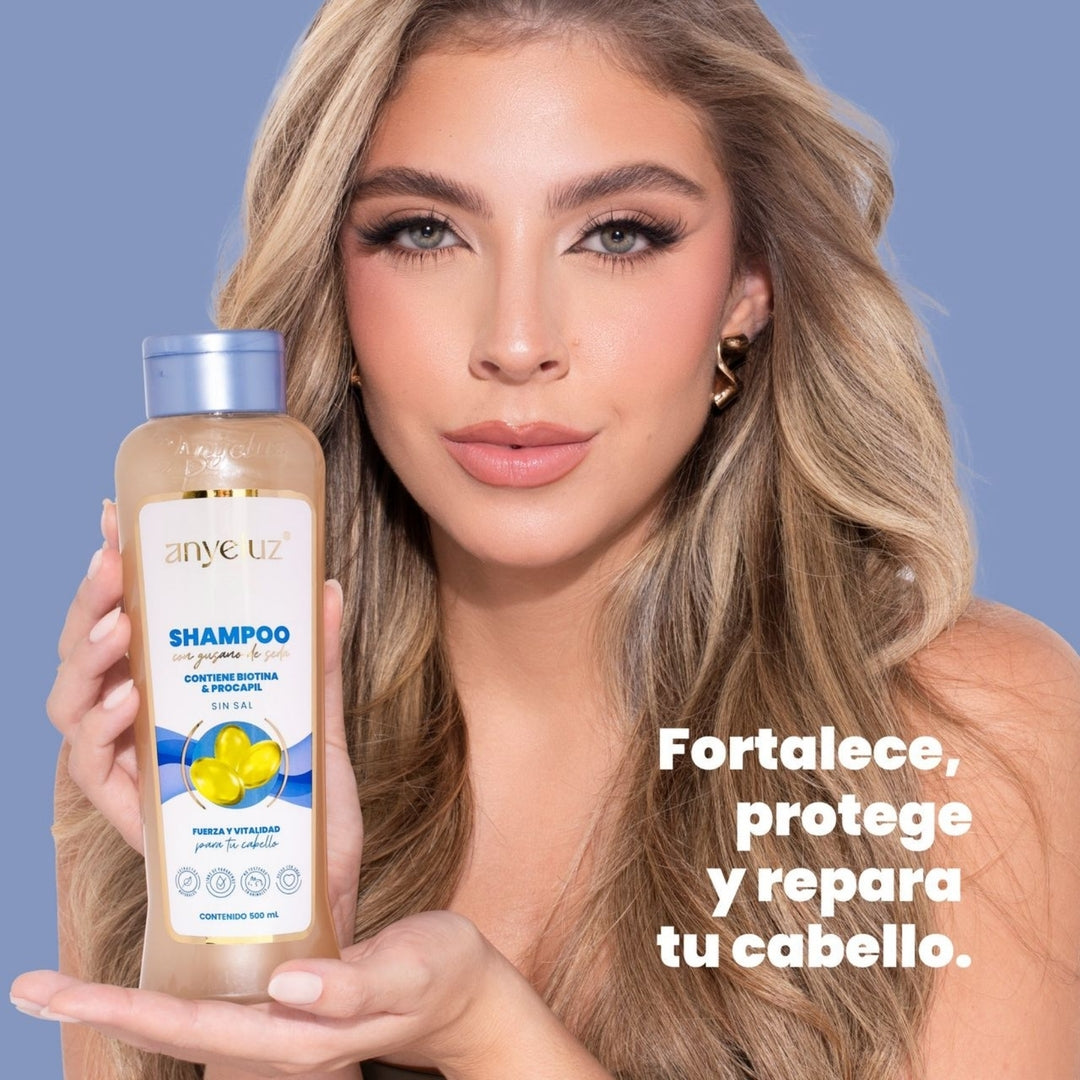 Shampoo Gusano De Seda - Anyeluz
