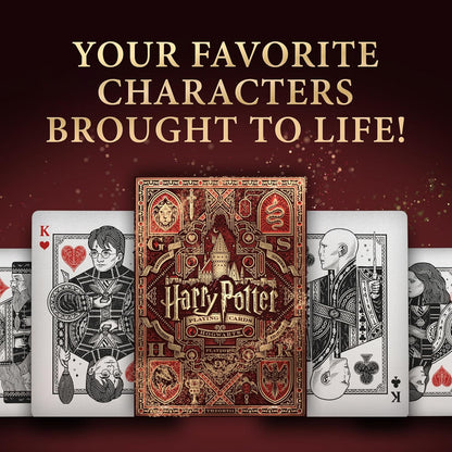 Baraja Cartas Poker Premium Edición Harry Potter Gryffindor