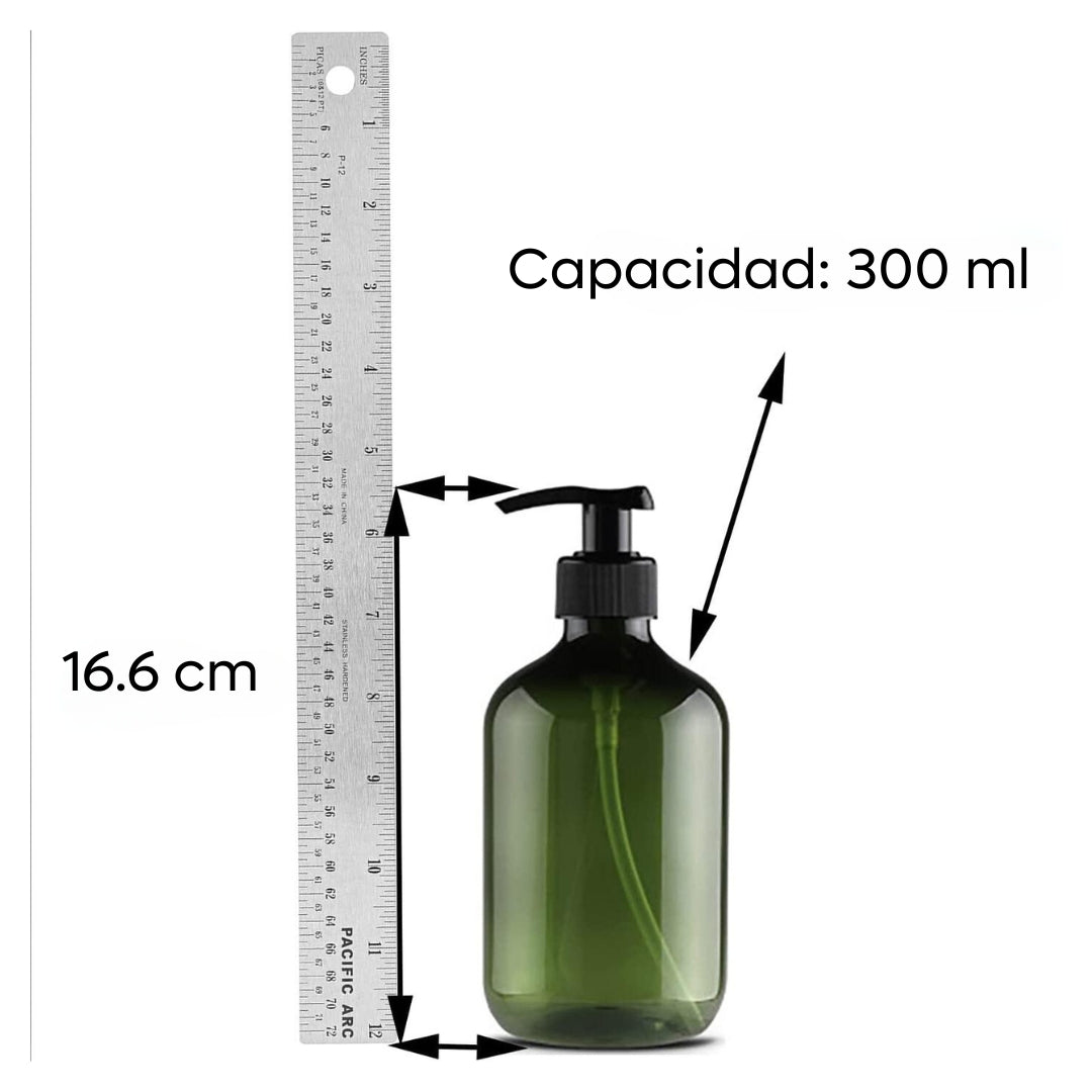 Dispensador De Jabón Loción Champú Alcohol Envase Recargable