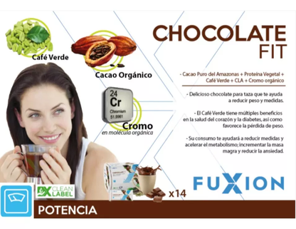 Chocolate Fit Fuxion Cacao - 14 Sobres