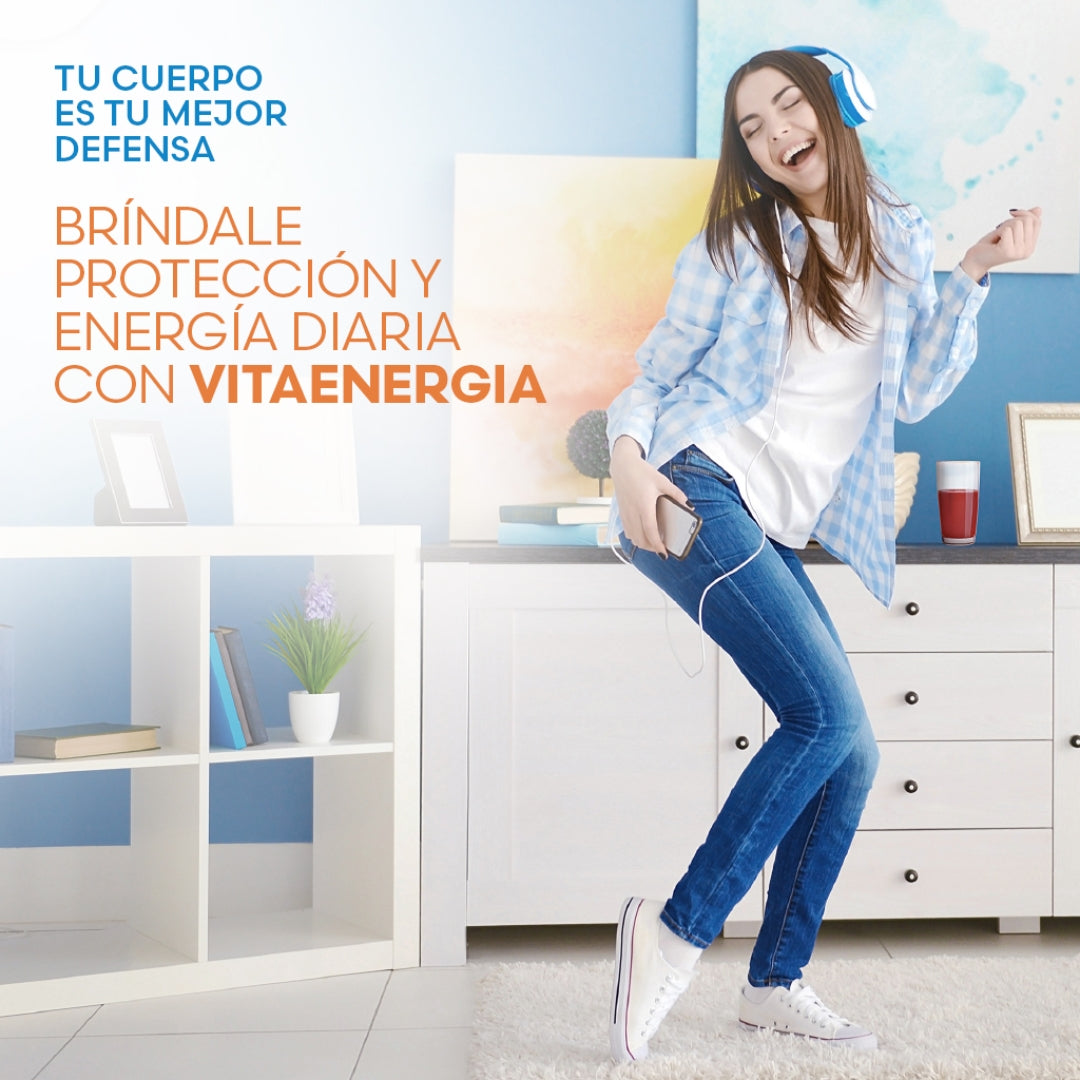 Vitaenergía Fuxion Vitaminas, Minerales,  Antioxidantes, Aminoácidos - 30 Sobres