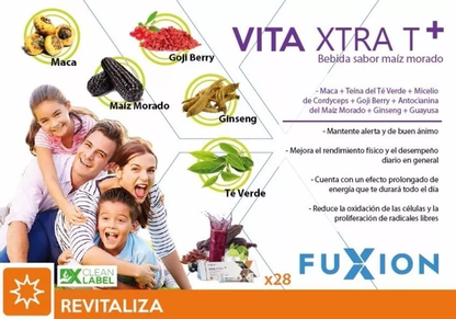 Vita Xtra T+ Fuxion Vitaminas - 7 Sobres