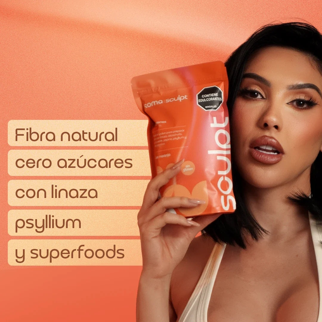 Fibra En Polvo Soma Sculpt Sabor Naranja Regula La Digestión - Aida Merlano