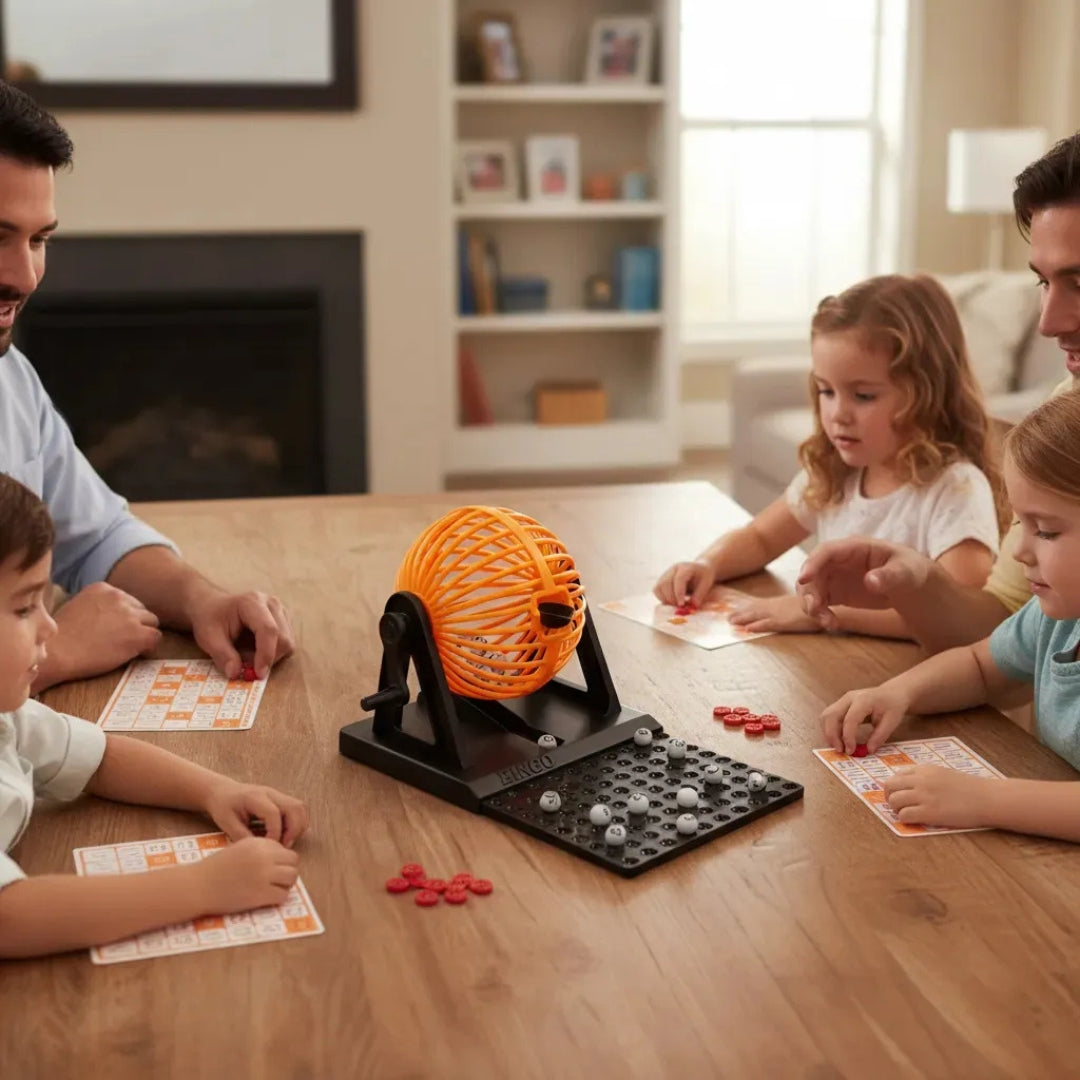 Bingo Lotto Juego De Mesa Familiar 90 Balotas 48 Cartones