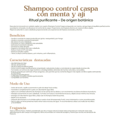 Shampoo Control Caspa - Ritual Botánico