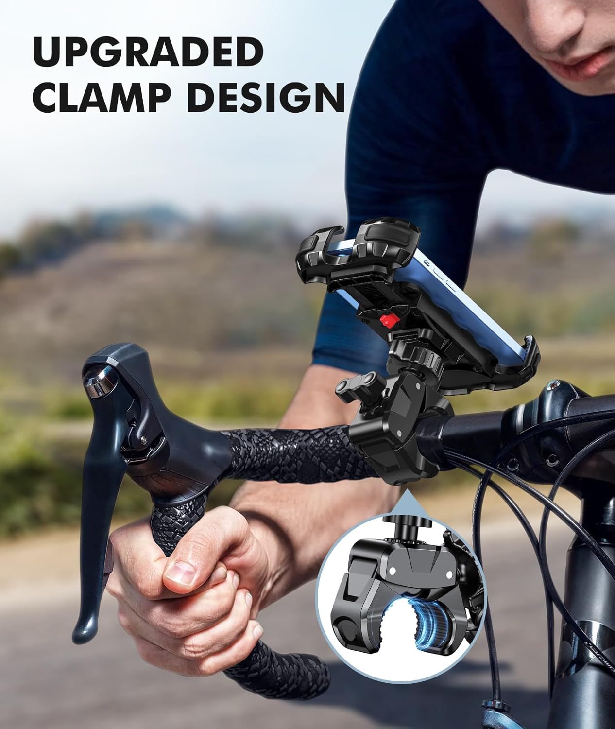 Soporte Base Celular Para Moto Bicicleta Manillar Ajustable