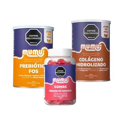 Combo Libera con Colágeno Hidrolizado, Fibra con prebióticos FOS - Mumu