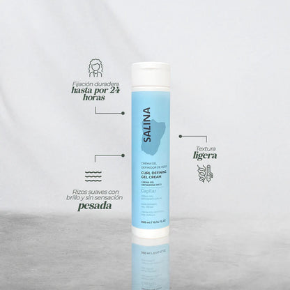 Crema Gel Definidor Salina Crespas 300ml - Productos Lz