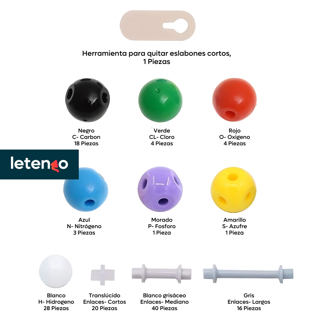 Kit Molecular De Química Orgánica Modelo Molecular Educativo