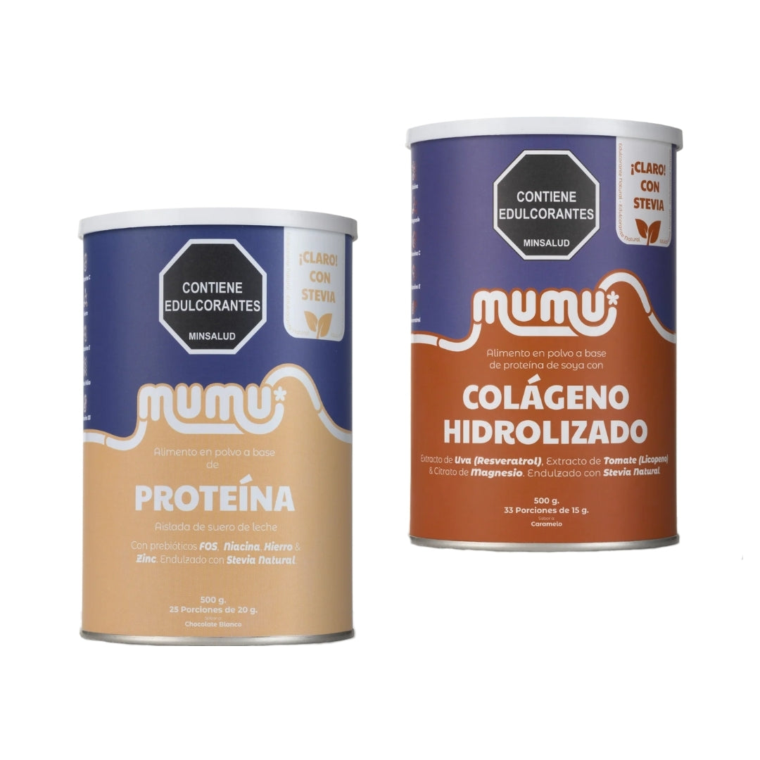 Combo Gym Kit Colágeno Hidrolizado y Proteína - Mumu
