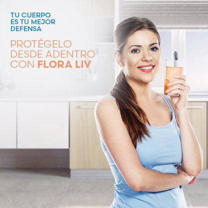 Flora Liv Fuxion Probióticos - 7 Sobres