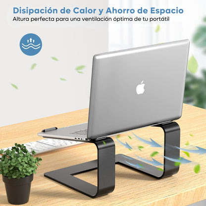 Base Soporte Ergonómico Para Pc Portátil Laptop Aluminio Mac